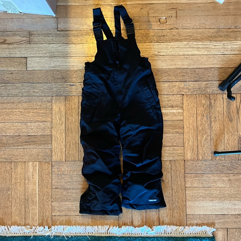 Lands End Snow Bib Size 4T in Black perfect condition worn just a few times